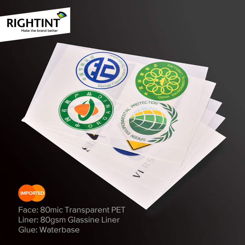 A4 Size Clear PET Adhesive Vinyl Sticker Paper for Inkjet Printers